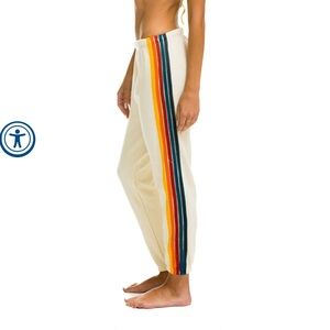 aviator nation 5 stripe sweatpants